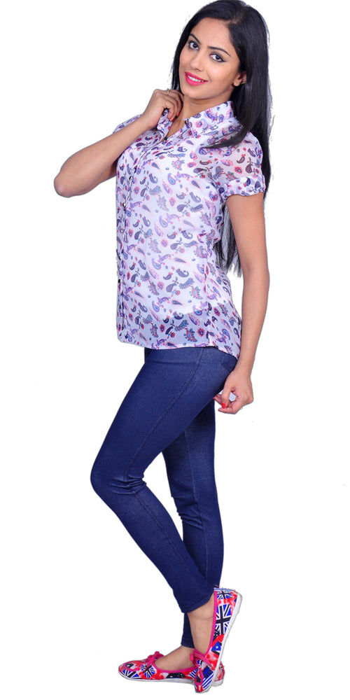 SUTI WOMEN CHIFFON PRINTED TOP